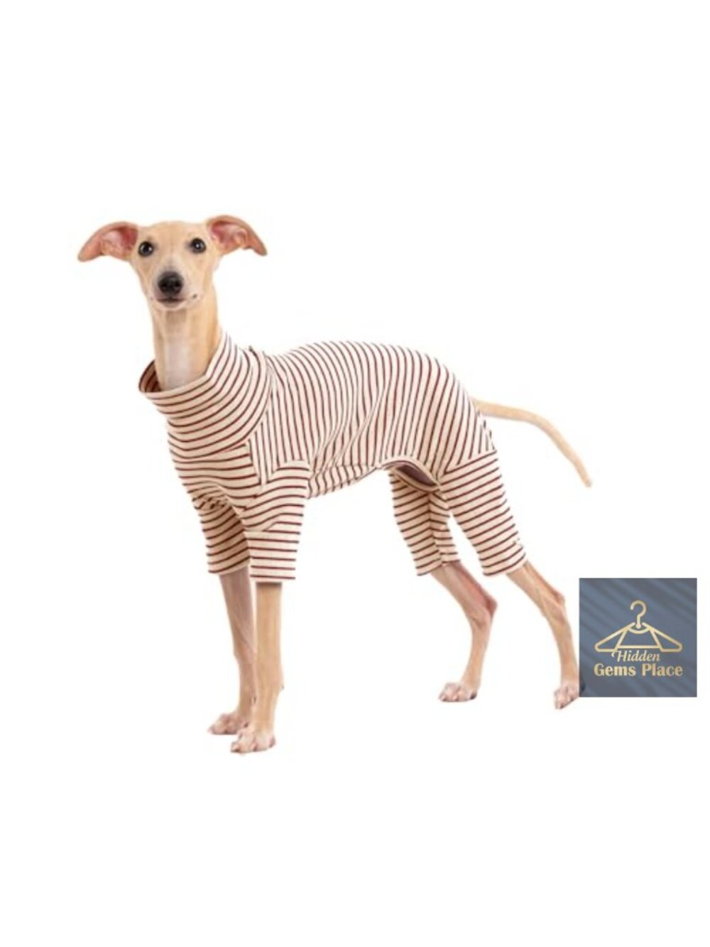 Striped Turtleneck Dog Sweater Pullover Knit Winter Warm Pet Clothes